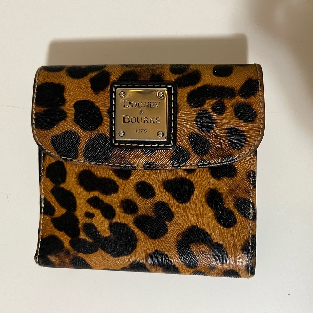 Dooney & Bourke Trifold Cheetah Print Wallet
